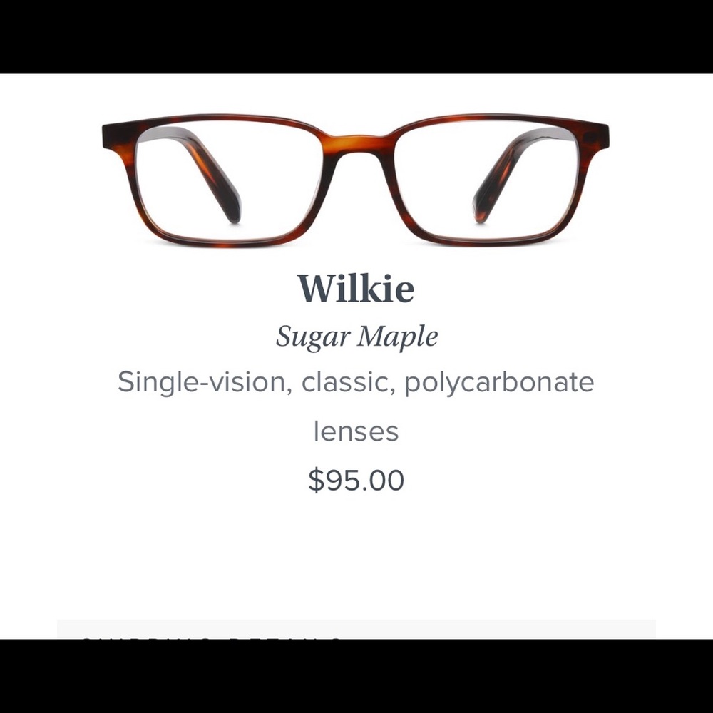Warby Parker Wilkie glasses frames